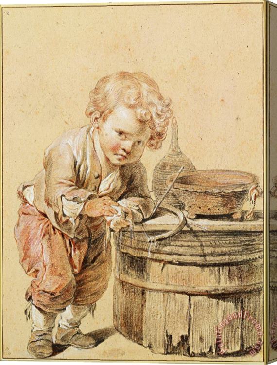 Jean-Baptiste Greuze  Boy with a Broken Egg, C. 1756 Stretched Canvas Painting / Canvas Art