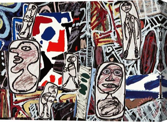 Jean Dubuffet Faits Memorables I (memorable Events I), 1978 Stretched Canvas Print / Canvas Art