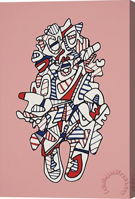 Jean Dubuffet Objectador, From Presences Fugaces, 1973 Stretched Canvas Print / Canvas Art