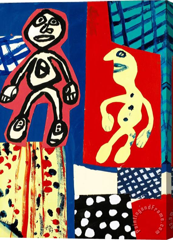 Jean Dubuffet Sequence VIII Stretched Canvas Print / Canvas Art