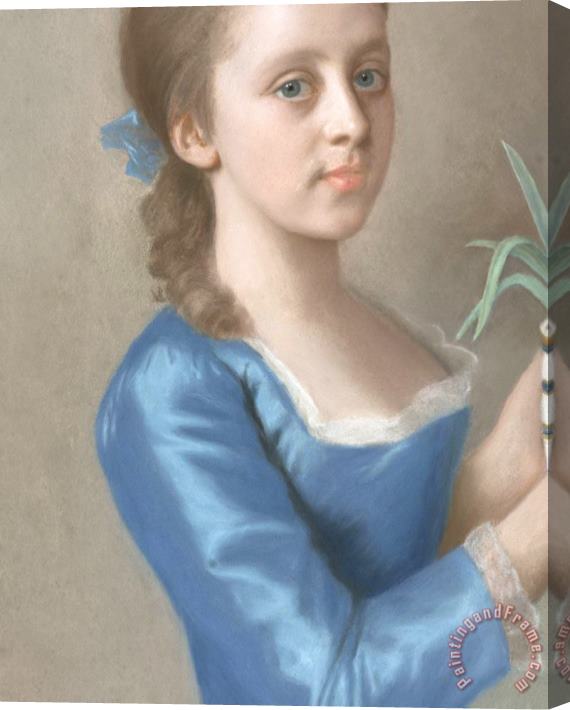 Jean-Etienne Liotard Meisje Met Een Bloempot Met Hyacinten Stretched Canvas Painting / Canvas Art