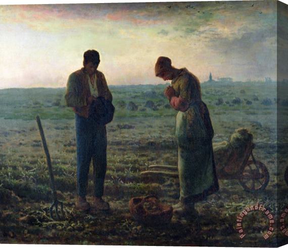 Jean-Francois Millet The Angelus Stretched Canvas Painting / Canvas Art