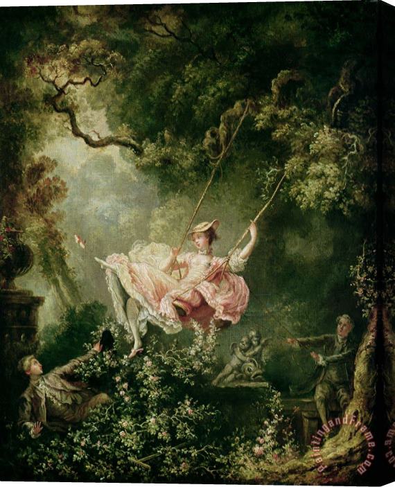 Jean Honore Fragonard The Swing Stretched Canvas Painting / Canvas Art