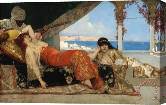 Jean Joseph Benjamin Constant The Favorite of The Emir Stretched Canvas Print / Canvas Art