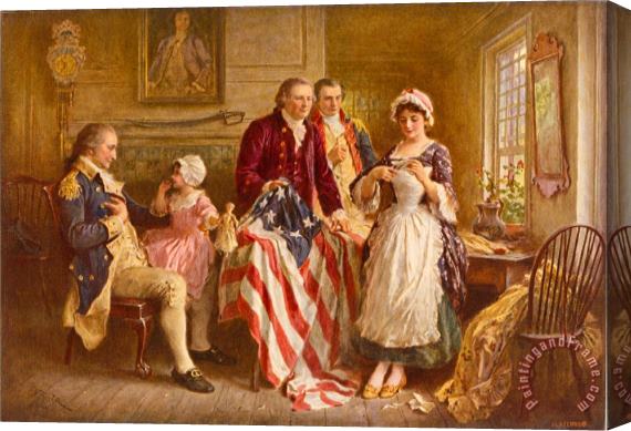 Jean Leon Gerome Ferris Betsy Ross 1777 Stretched Canvas Painting / Canvas Art