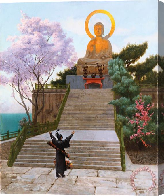 Jean Leon Gerome Japanese Imploring A Divinity Stretched Canvas Painting / Canvas Art