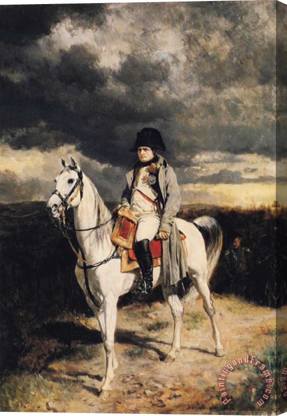 Jean-Louis Ernest Meissonier Napoleon I in 1814 Stretched Canvas Print / Canvas Art