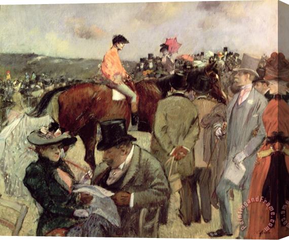 Jean Louis Forain The Horse Race Stretched Canvas Painting / Canvas Art