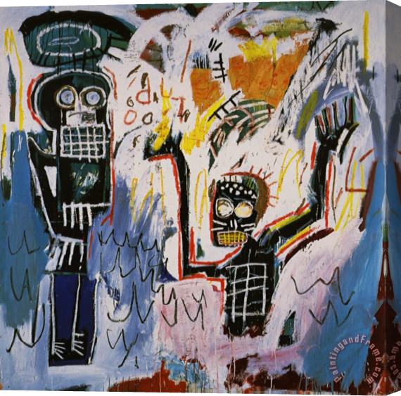 Jean-michel Basquiat Baptism Stretched Canvas Painting / Canvas Art
