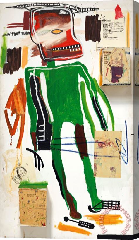 Jean-michel Basquiat Because It Hurts The Lungs, 1986 Stretched Canvas Print / Canvas Art