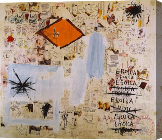 Jean-michel Basquiat Eroica Stretched Canvas Painting / Canvas Art