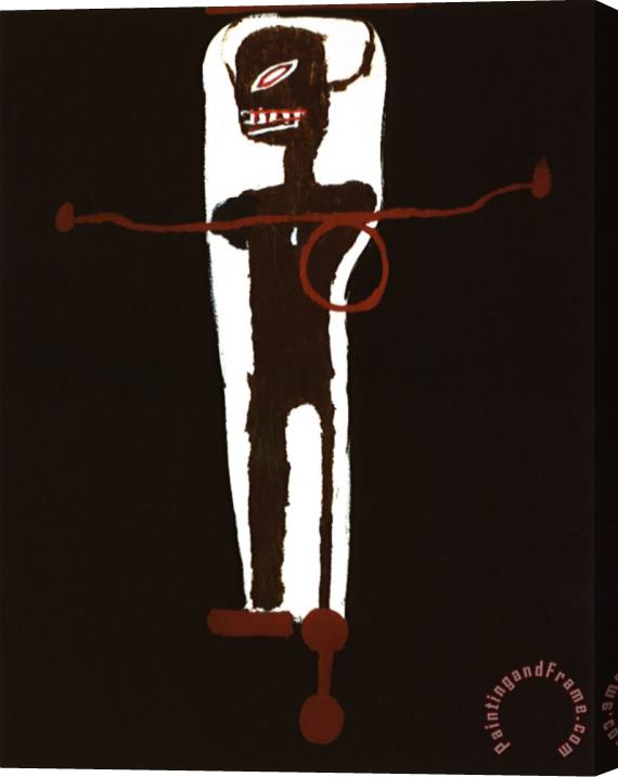 Jean-michel Basquiat Gri Gri Stretched Canvas Print / Canvas Art