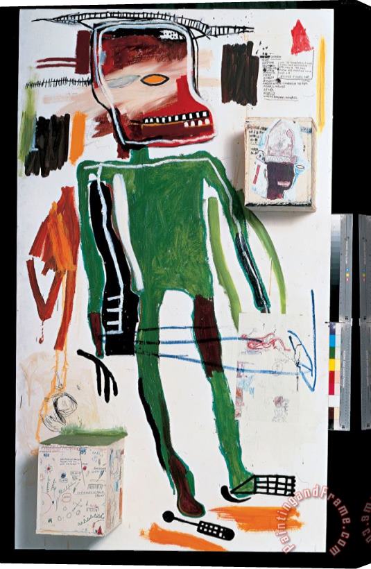 Jean-michel Basquiat It Hurts Stretched Canvas Painting / Canvas Art