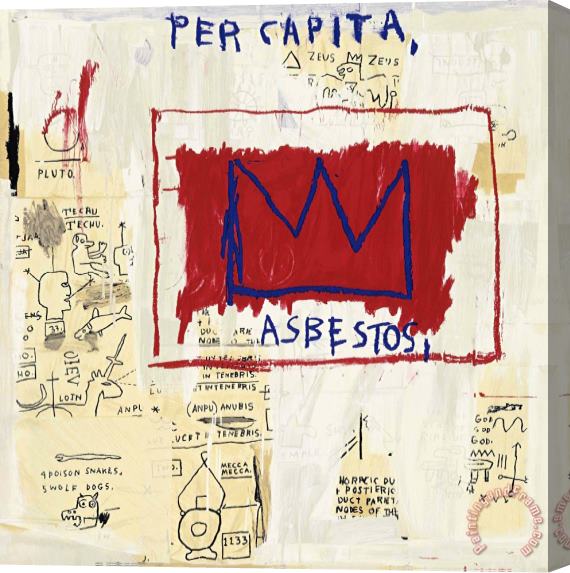 Jean-michel Basquiat Per Capita, 1982 2001 Stretched Canvas Painting / Canvas Art