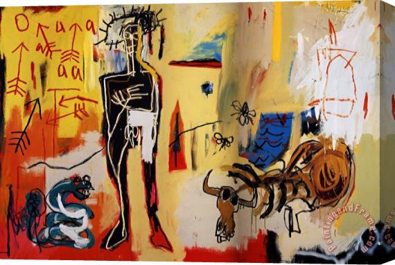 Jean-michel Basquiat Poison Oasis Stretched Canvas Painting / Canvas Art