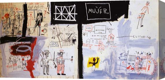Jean-michel Basquiat Price of Gasoline in The Third World Stretched Canvas Painting / Canvas Art