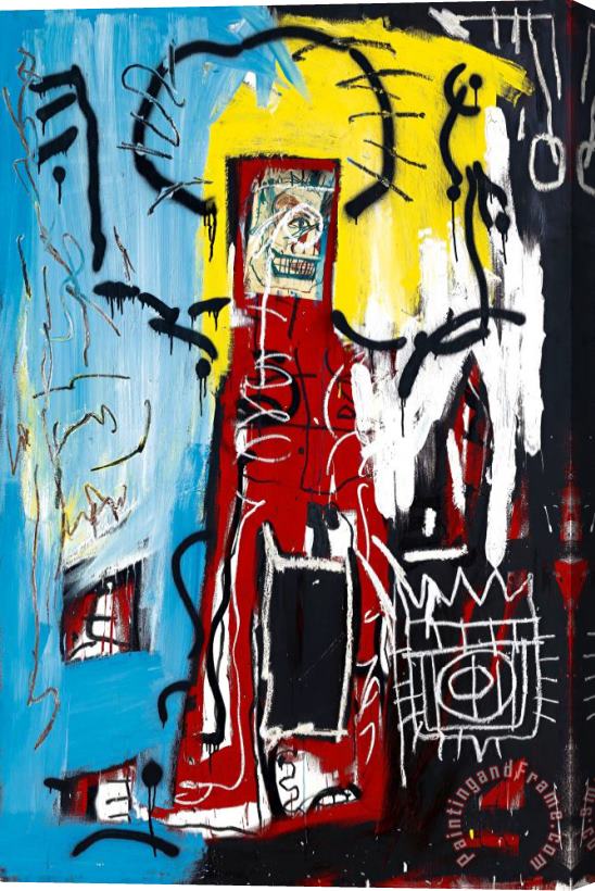 Jean-michel Basquiat Untitled (one Eyed Man Or Xerox Face), 1982 Stretched Canvas Painting / Canvas Art