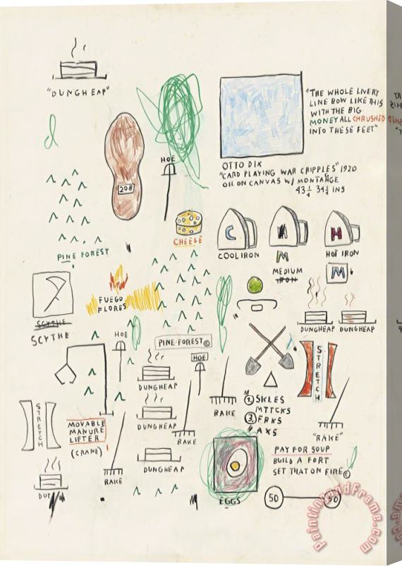 Jean-michel Basquiat Untitled, 1987 Stretched Canvas Print / Canvas Art