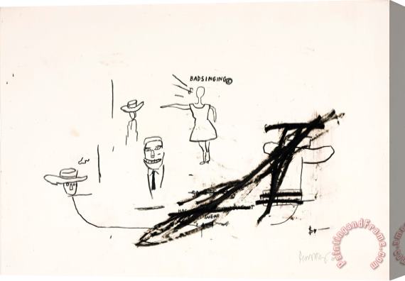 Jean-michel Basquiat Untitled Stretched Canvas Painting / Canvas Art