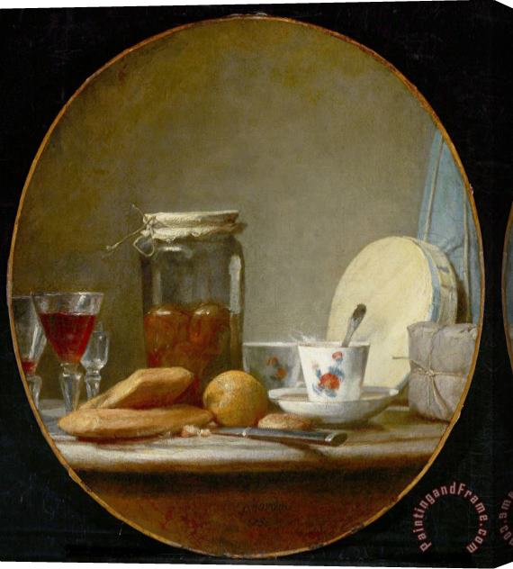 Jean-Simeon Chardin Jar of Apricots Stretched Canvas Print / Canvas Art