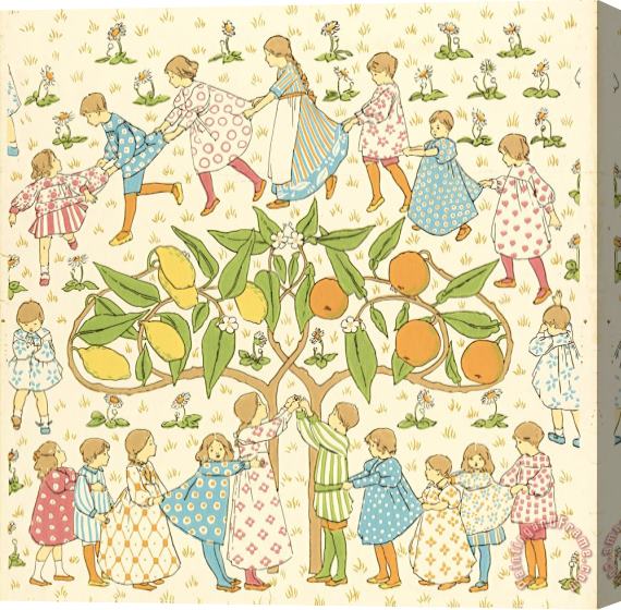 Jeffrey & Company Oranges And Lemons Say The Bells of St. Clements Stretched Canvas Painting / Canvas Art
