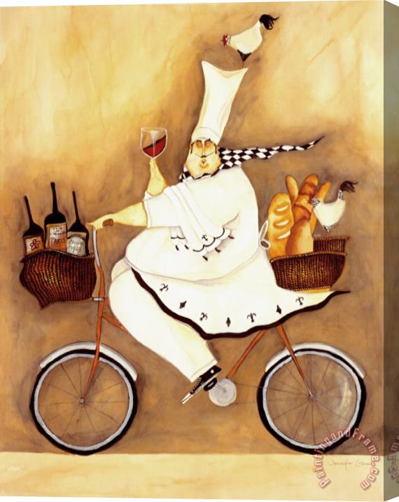 Jennifer Garant Chef to Go Stretched Canvas Painting / Canvas Art