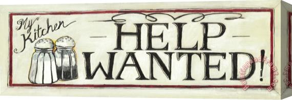 Jennifer Garant Help Wanted Stretched Canvas Painting / Canvas Art