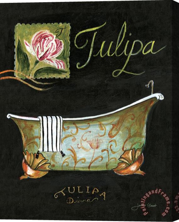 Jennifer Garant Tulipa Bath Stretched Canvas Painting / Canvas Art