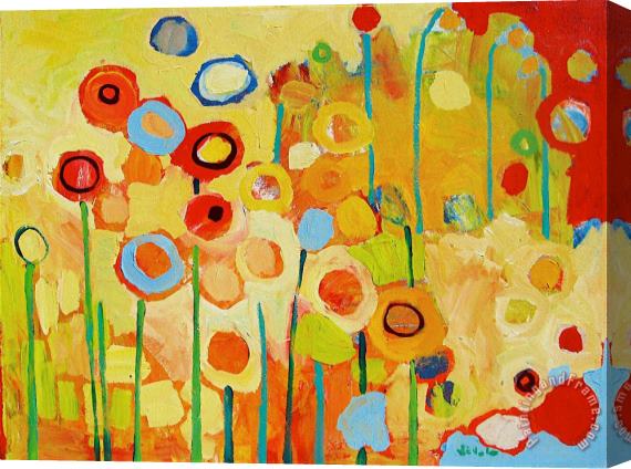 Jennifer Lommers Growing in Yellow No 2 Stretched Canvas Print / Canvas Art