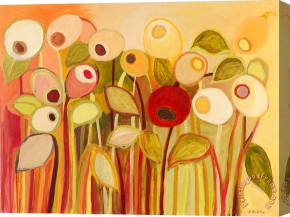 Jennifer Lommers One Red Posie Stretched Canvas Painting / Canvas Art