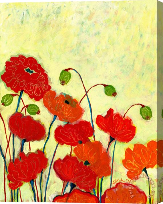 Jennifer Lommers Wishful Blooming Stretched Canvas Painting / Canvas Art