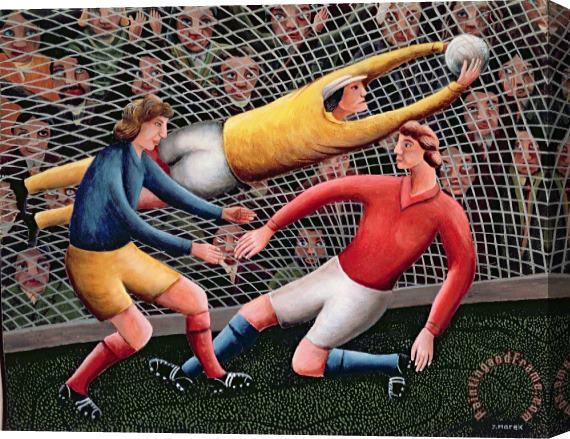 Jerzy Marek It's A Great Save Stretched Canvas Print / Canvas Art