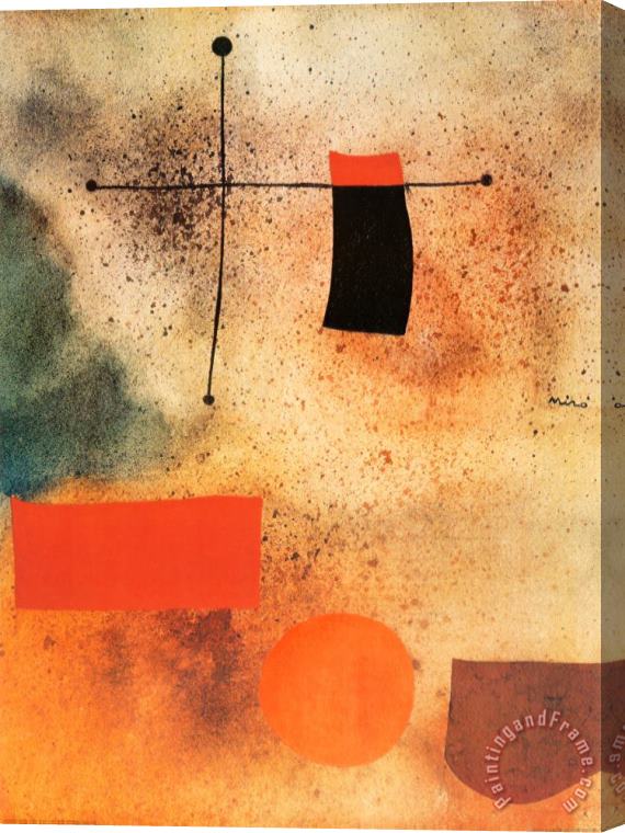 Joan Miro Abstract C 1935 Stretched Canvas Painting / Canvas Art