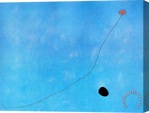 Joan Miro Blue III Stretched Canvas Painting / Canvas Art