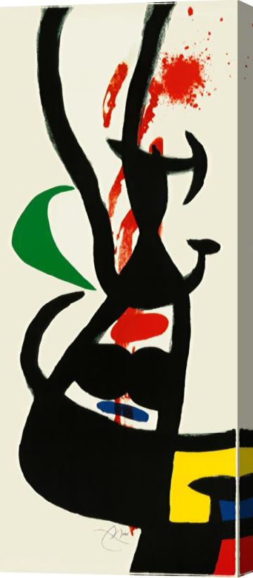 Joan Miro Chef Des Equipages Stretched Canvas Painting / Canvas Art