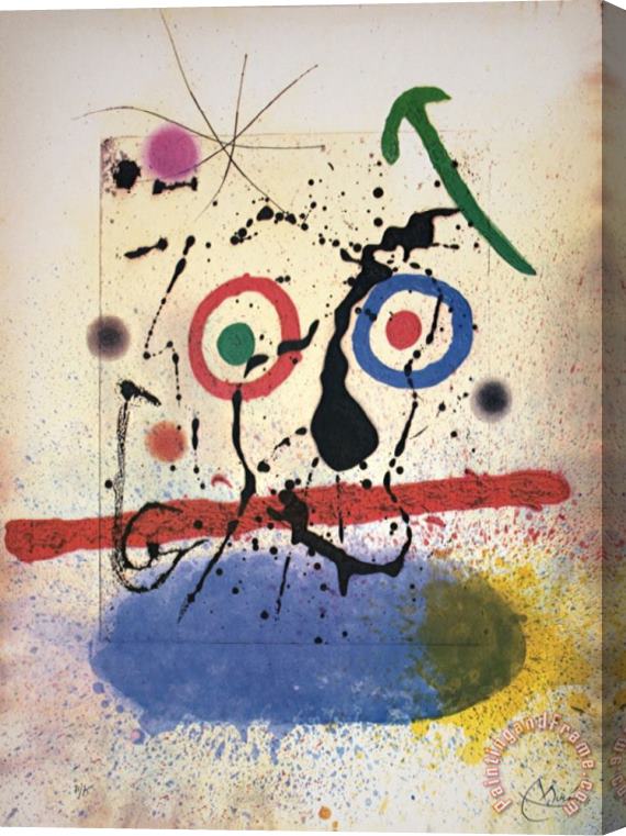 Joan Miro Collection D Art Stretched Canvas Painting / Canvas Art