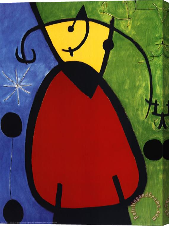 Joan Miro Daybreak Tagesanbruch 1968 Stretched Canvas Print / Canvas Art