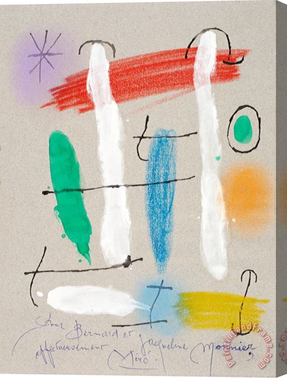 Joan Miro Hors Commerce, 1960 Stretched Canvas Print / Canvas Art