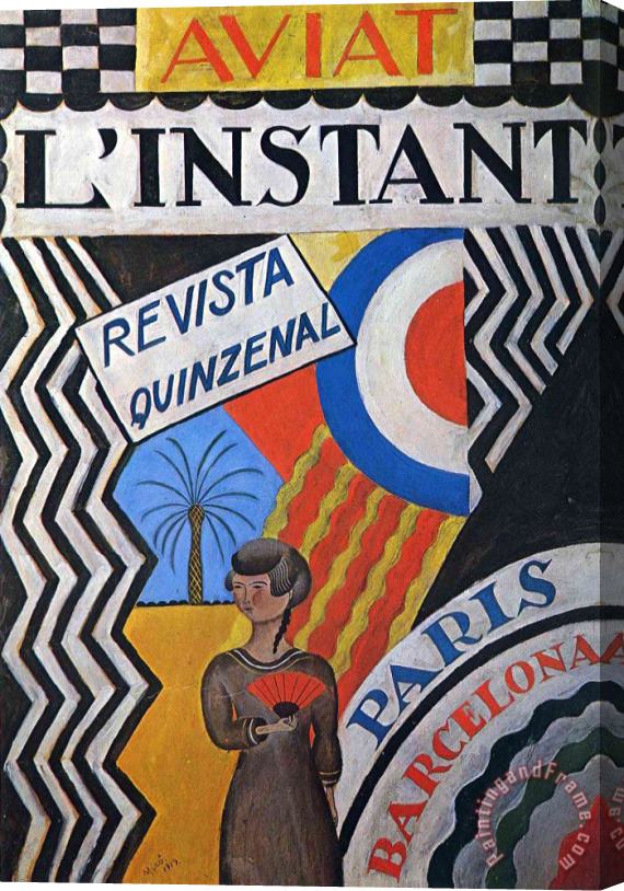 Joan Miro L'instant, 1919 Stretched Canvas Print / Canvas Art