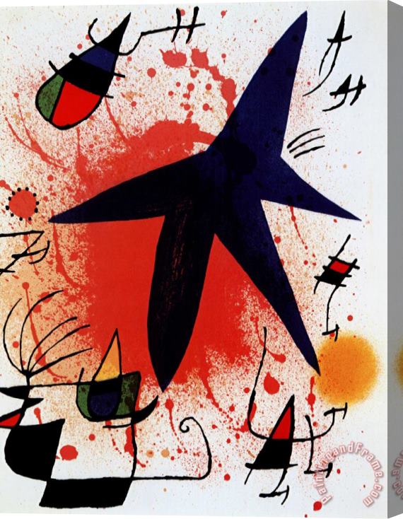 Joan Miro L Etoile Bleue Stretched Canvas Painting / Canvas Art