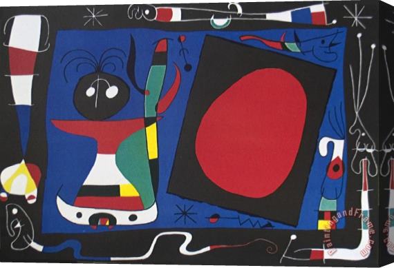 Joan Miro Xxieme Siecle Stretched Canvas Print / Canvas Art