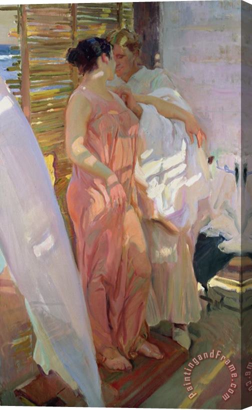 Joaquin Sorolla y Bastida After the Bath Stretched Canvas Print / Canvas Art