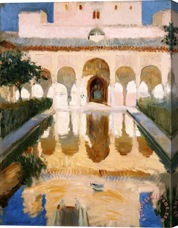 Joaquin Sorolla y Bastida Hall of The Ambassadors, Alhambra, Granada Stretched Canvas Painting / Canvas Art