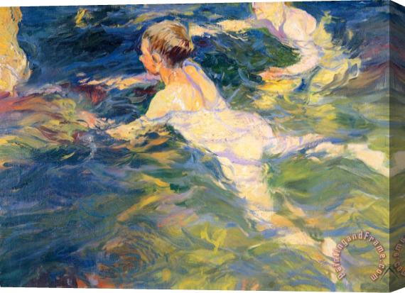 Joaquin Sorolla y Bastida Swimmers Stretched Canvas Painting / Canvas Art