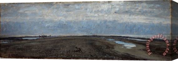 Johan Krouthen The Skaw Spit. Skagen Stretched Canvas Painting / Canvas Art