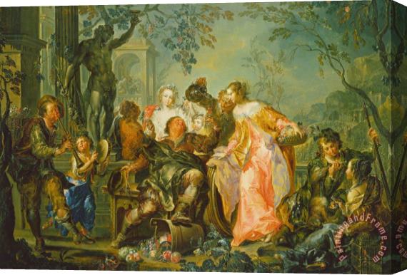 Johann Georg Platzer The Pleasures Of The Seasons Autumn Stretched Canvas Painting / Canvas Art