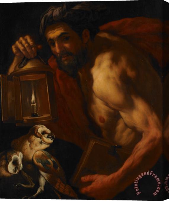 Johann Karl Loth Diogenes Stretched Canvas Print / Canvas Art