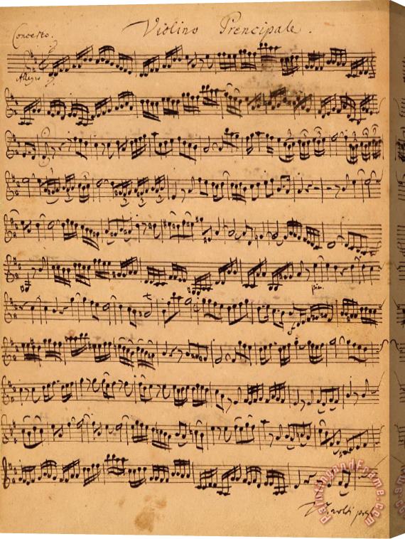 Johann Sebastian Bach The Brandenburger Concertos Stretched Canvas Painting / Canvas Art