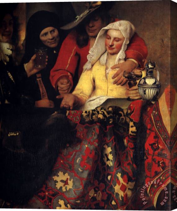 Johannes Vermeer The Procuress Stretched Canvas Painting / Canvas Art
