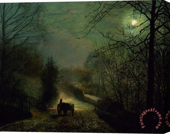 John Atkinson Grimshaw Forge Valley Stretched Canvas Painting / Canvas Art